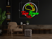 ENFRUTA 2 MEXICAN SNACKS LLC - TACO BRAVO🌮 | LED Neon Sign