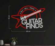 Guitar Finds | LED Neon Sign