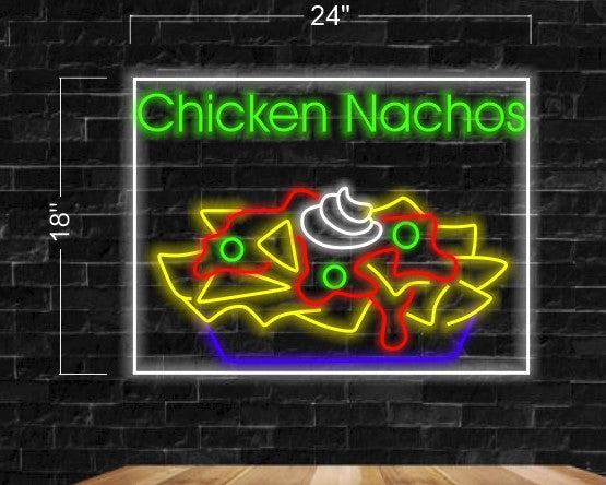 Chicken Nachos | LED Neon Sign