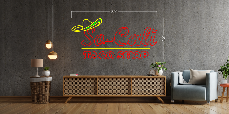 So- Cali Taco Shop| LED Neon Sign