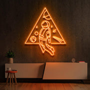 Spaceman Triangle | LED Neon Sign