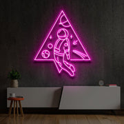 Spaceman Triangle | LED Neon Sign