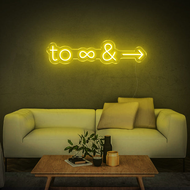 To infinity and beyond | LED Neon Sign