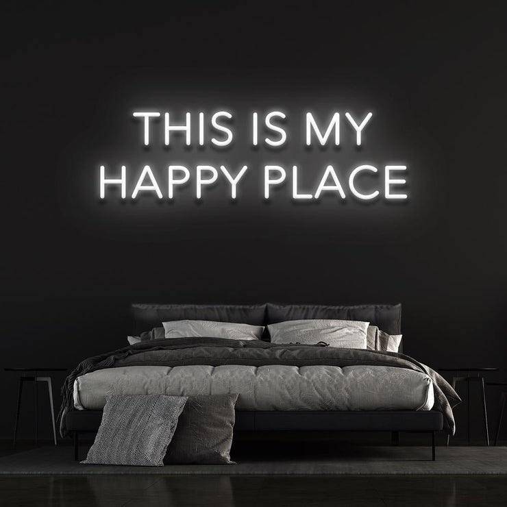 This is our happy place | LED Neon Sign