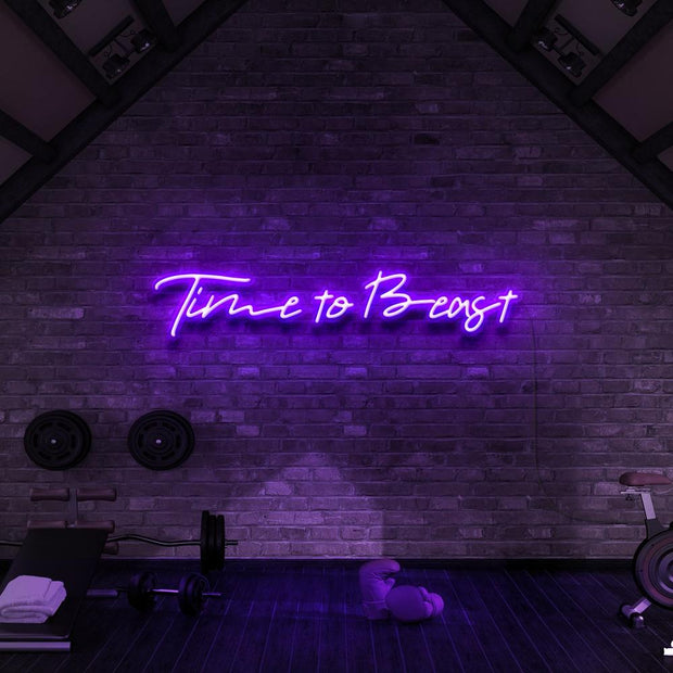 Time To Beast | LED Neon Sign