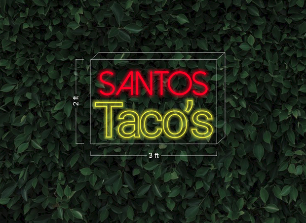 Santos Taco's | LED Neon Sign