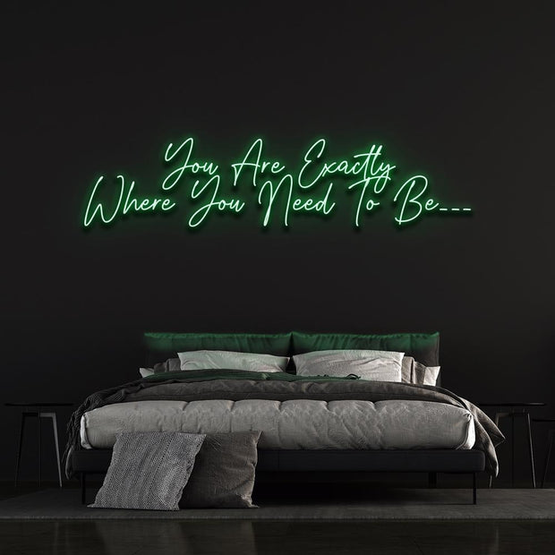 You are exactly where you need to be - LED Neon sign