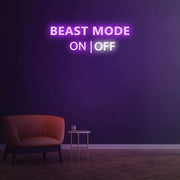 Beast Mode Activated Neon Sign