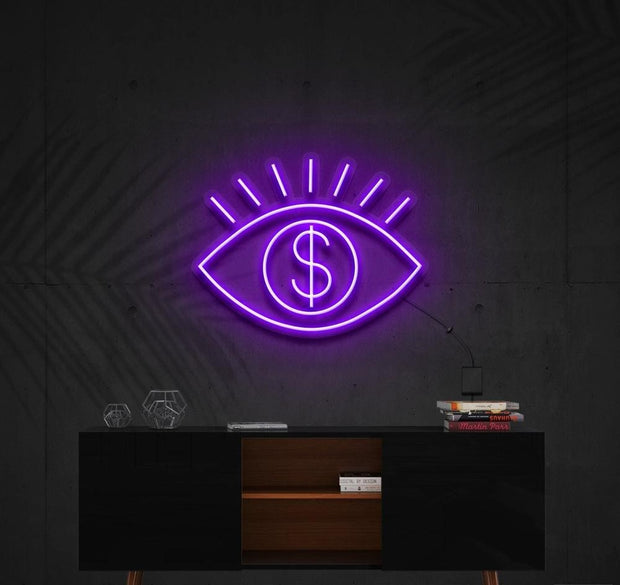 All Eye See Is Money | LED Neon Sign