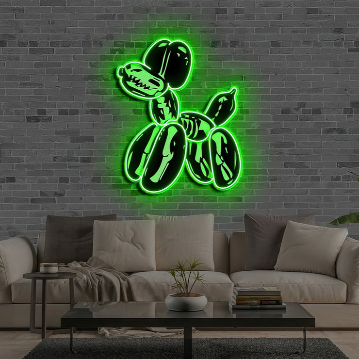 Balloon Dog X-Ray | Neon Acrylic Artwork