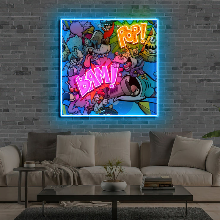 Bam Pop | Neon Acrylic Artwork