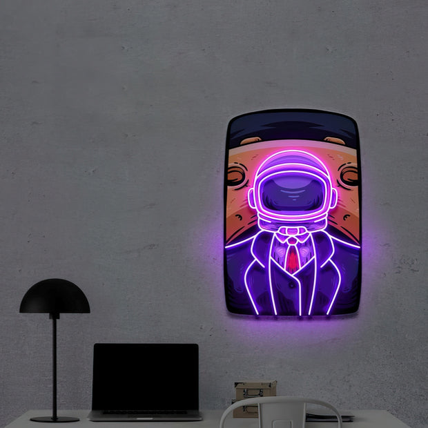 Big Man On The Moon | Neon Acrylic Artwork