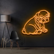 Bulldog Puppy | LED Neon Sign
