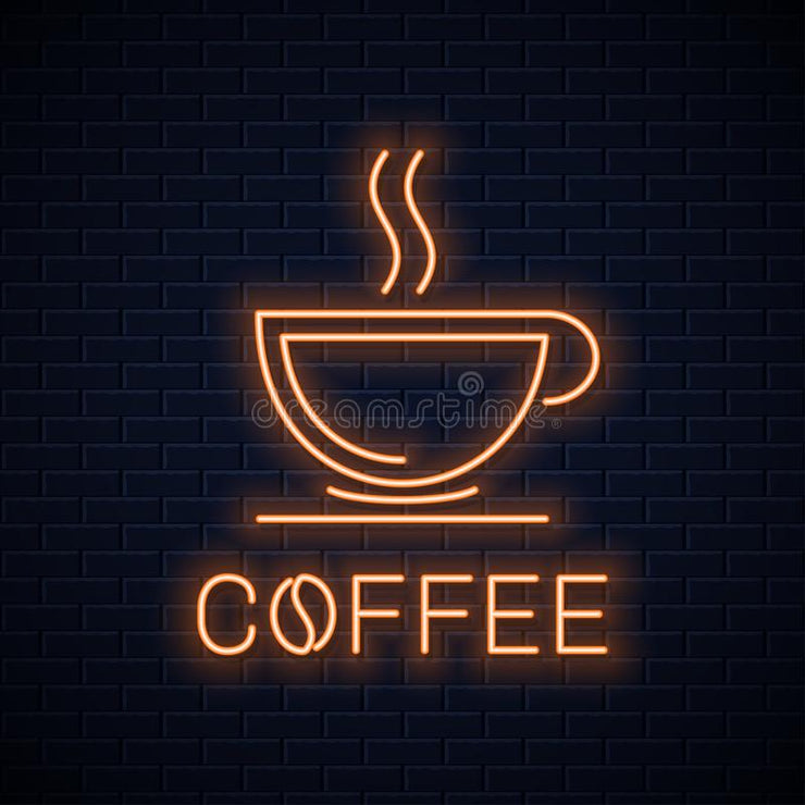The life begins with at coffee | LED Neon Sign