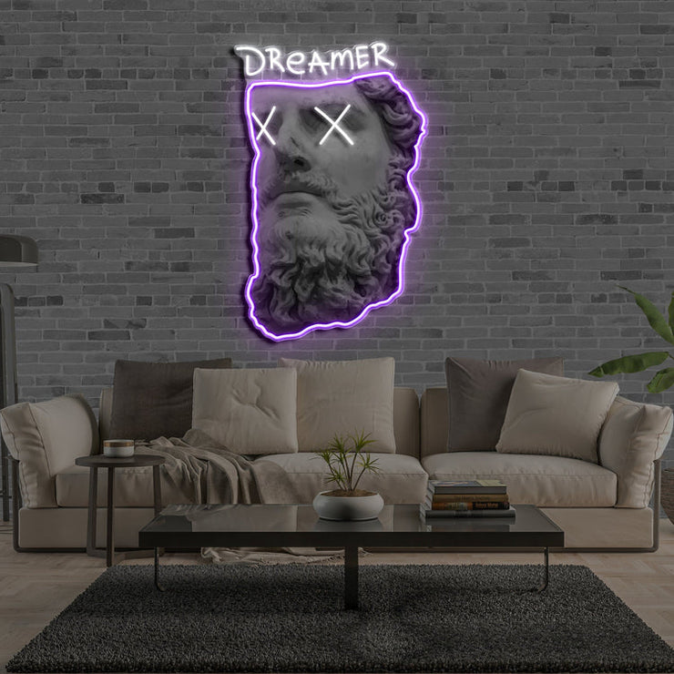 Dreamer | Neon Acrylic Art Work