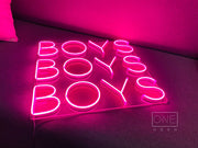 BOYS BOYS BOYS | LED Neon Sign
