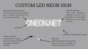 One | LED Neon Sign