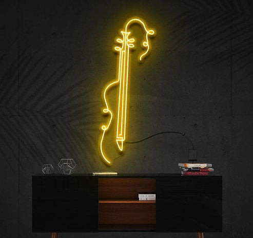 Guitar Line Art | LED Neon Sign