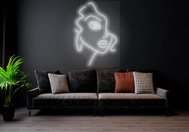 Woman Face | LED Neon Sign