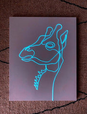 Giraffe Neon Sign | El Wire Signs Wall Art