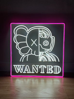 KAWS Wanted | LED Neon Sign