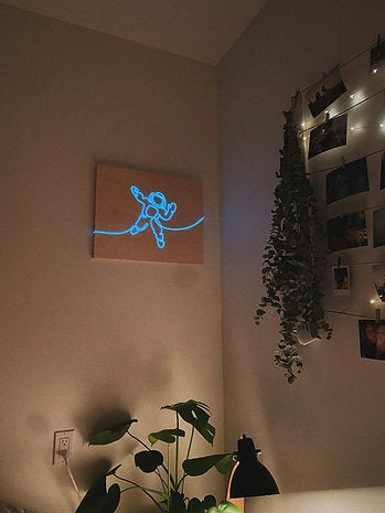 Space Astronaut Neon Sign | El Wire Signs Wall Art