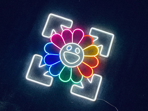 Sunflower by Takashi Murakami x off white | LED Neon Sign