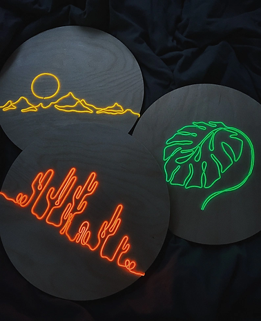 Monstera Plant Neon Sign | El Wire Signs Wall Art