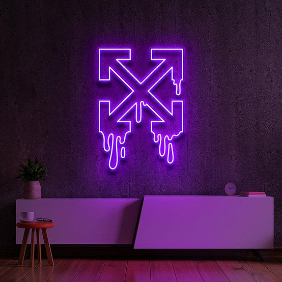 LED Neon Sign Off White Drip – The Neon Company