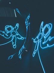 Space Astronaut Neon Sign | El Wire Signs Wall Art