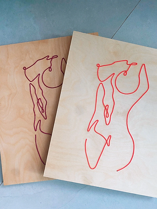 Women’s Nude Figure Neon Sign | El Wire Signs Wall Art