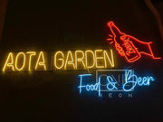 AOTA GARDEN - Food & Beer | LED Neon Sign