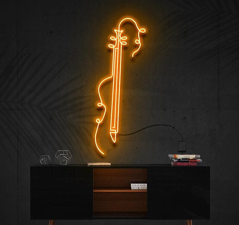 Guitar Line Art | LED Neon Sign