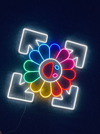 Sunflower by Takashi Murakami x off white | LED Neon Sign