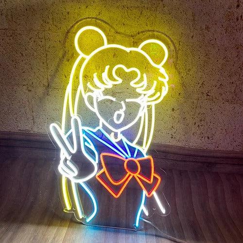 sailor moon girl - crystal | LED Neon Sign - ONE Neon