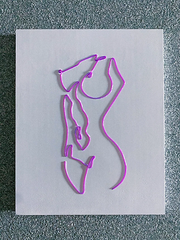 Women’s Nude Figure Neon Sign | El Wire Signs Wall Art