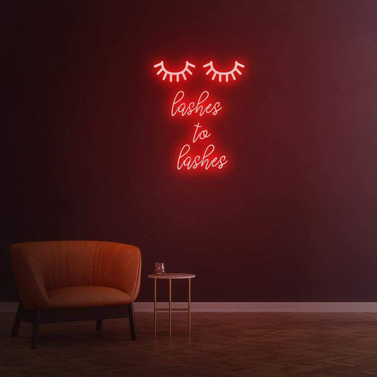 Lashes to lashes | LED Neon Sign