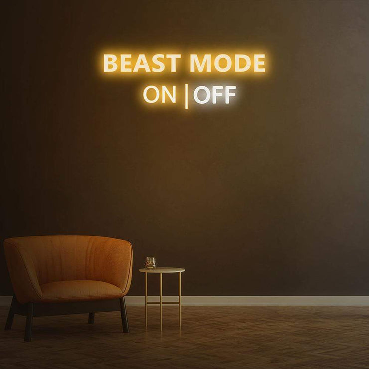 Beast Mode Activated Neon Sign
