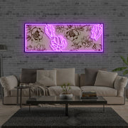 Flower Wall V1 | Neon Acrylic Art Work