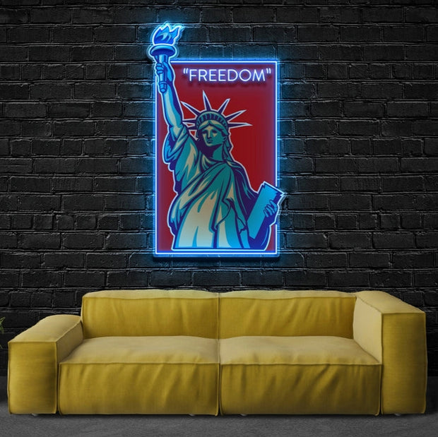 Freedom | Neon Acrylic Artwork