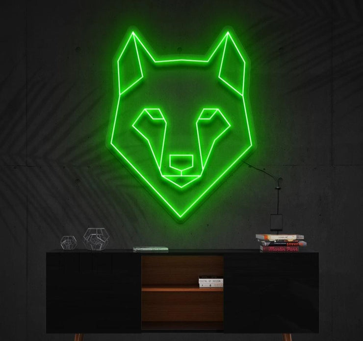 Geometric Wolf | LED Neon Sign