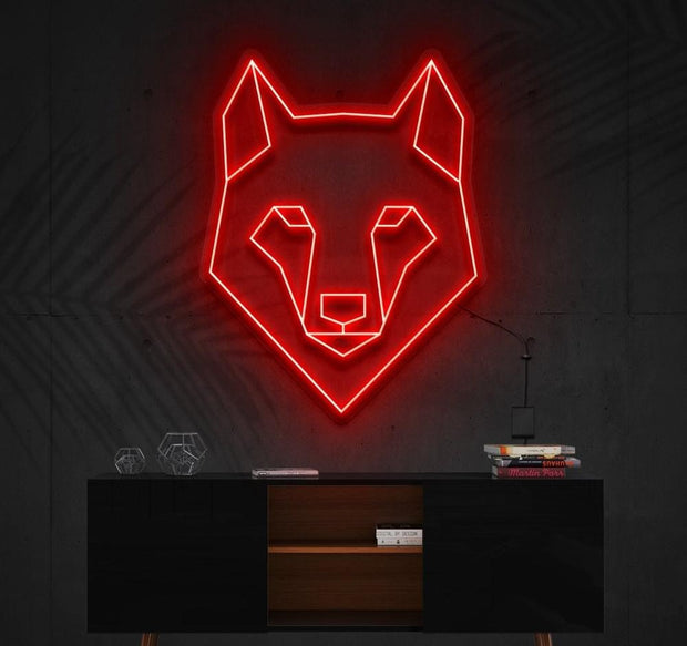 Geometric Wolf | LED Neon Sign
