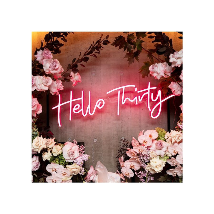 Hello Thirty | LED Neon Sign