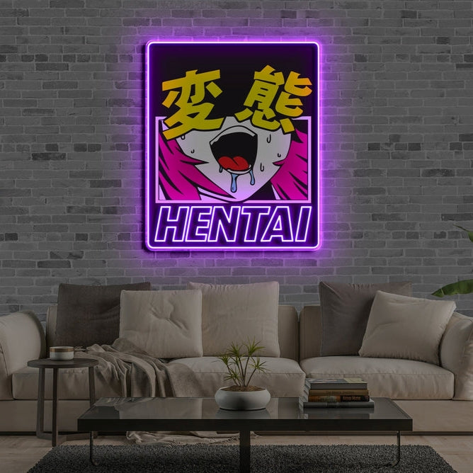 Hentai | Neon Acrylic Artwork