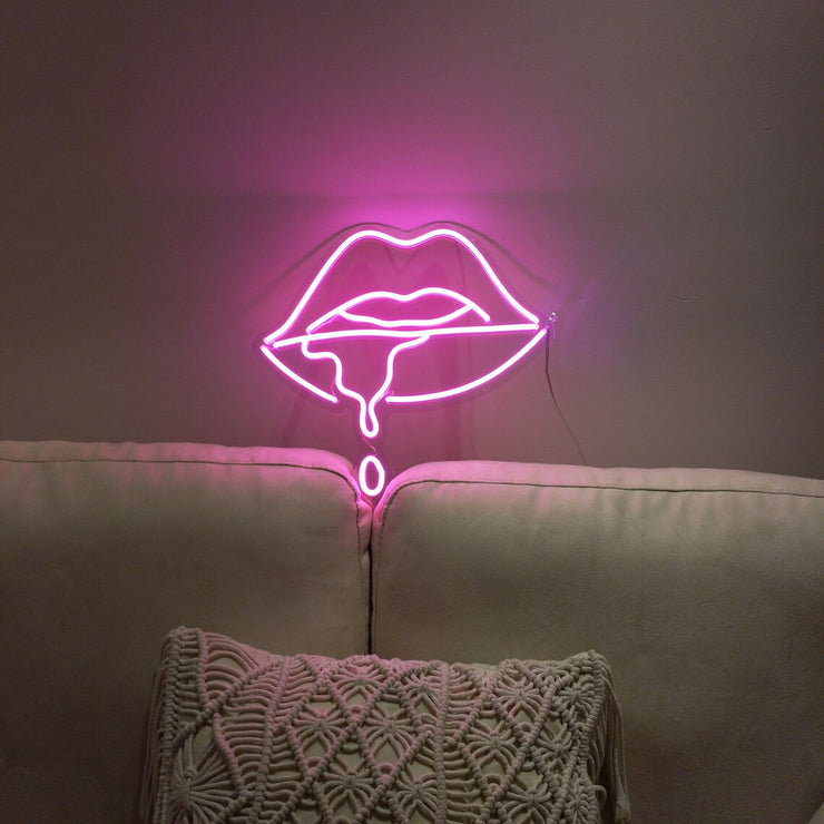 Dripping Lips | LED Neon Sign