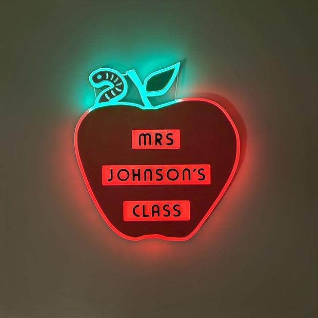Teacher's Apple | Edge Lit Acrylic Signs