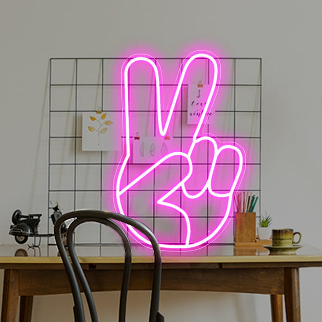 Peace Emoji | LED Neon Sign | ONE Neon