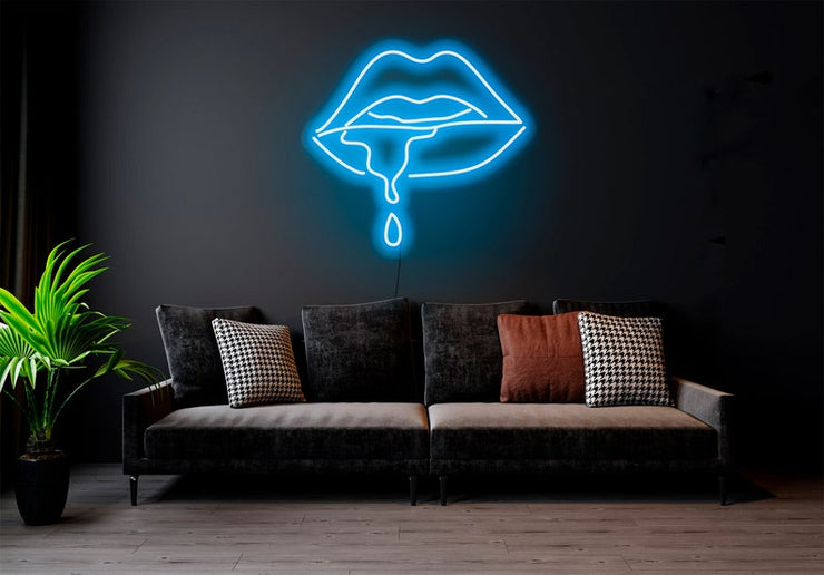 Dripping Lips | LED Neon Sign
