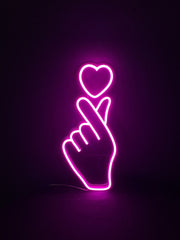 Finger Heart | LED Neon Sign