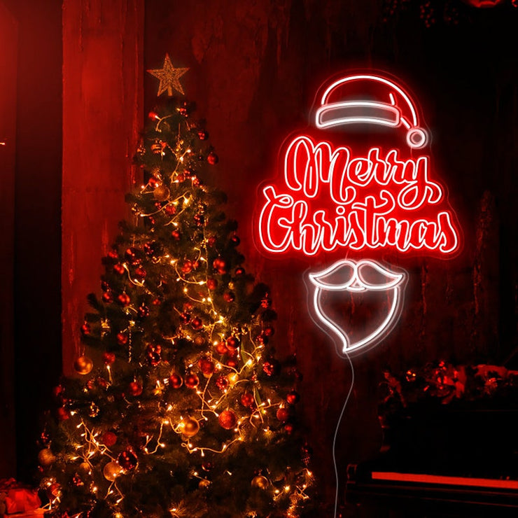 Merry Christmas Hat | LED Neon Sign